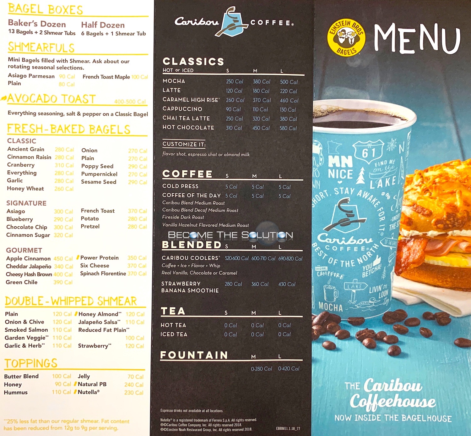 Einstein Bagels Breakfast Menu IUCN Water   Einstein Bros Bagels Chicago Menu 1 